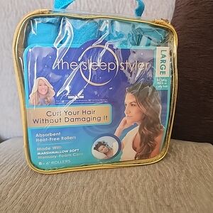 The Sleep Styler Heat-Free Hair Rollers - Blue